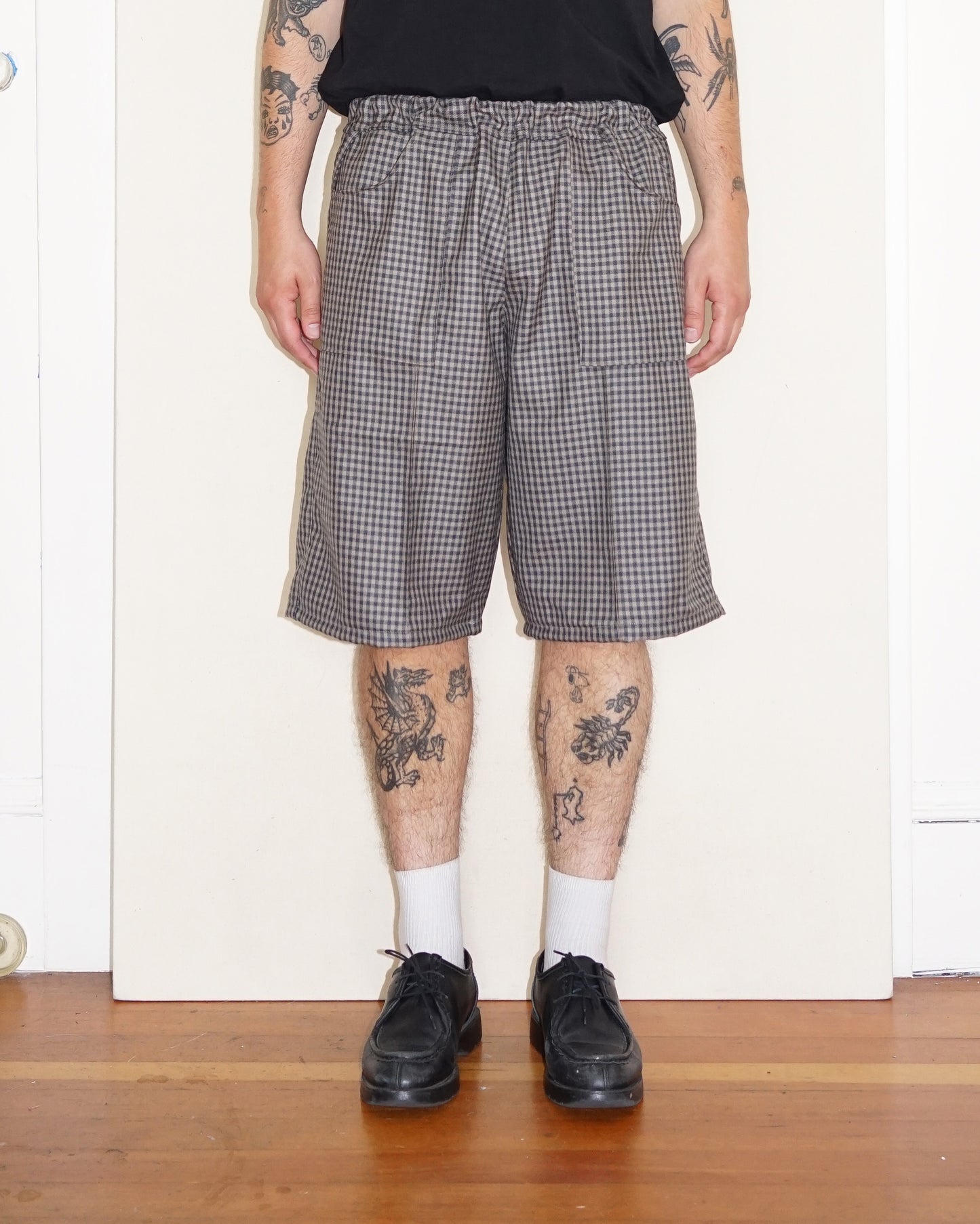 1/1 Gingham Wool Short