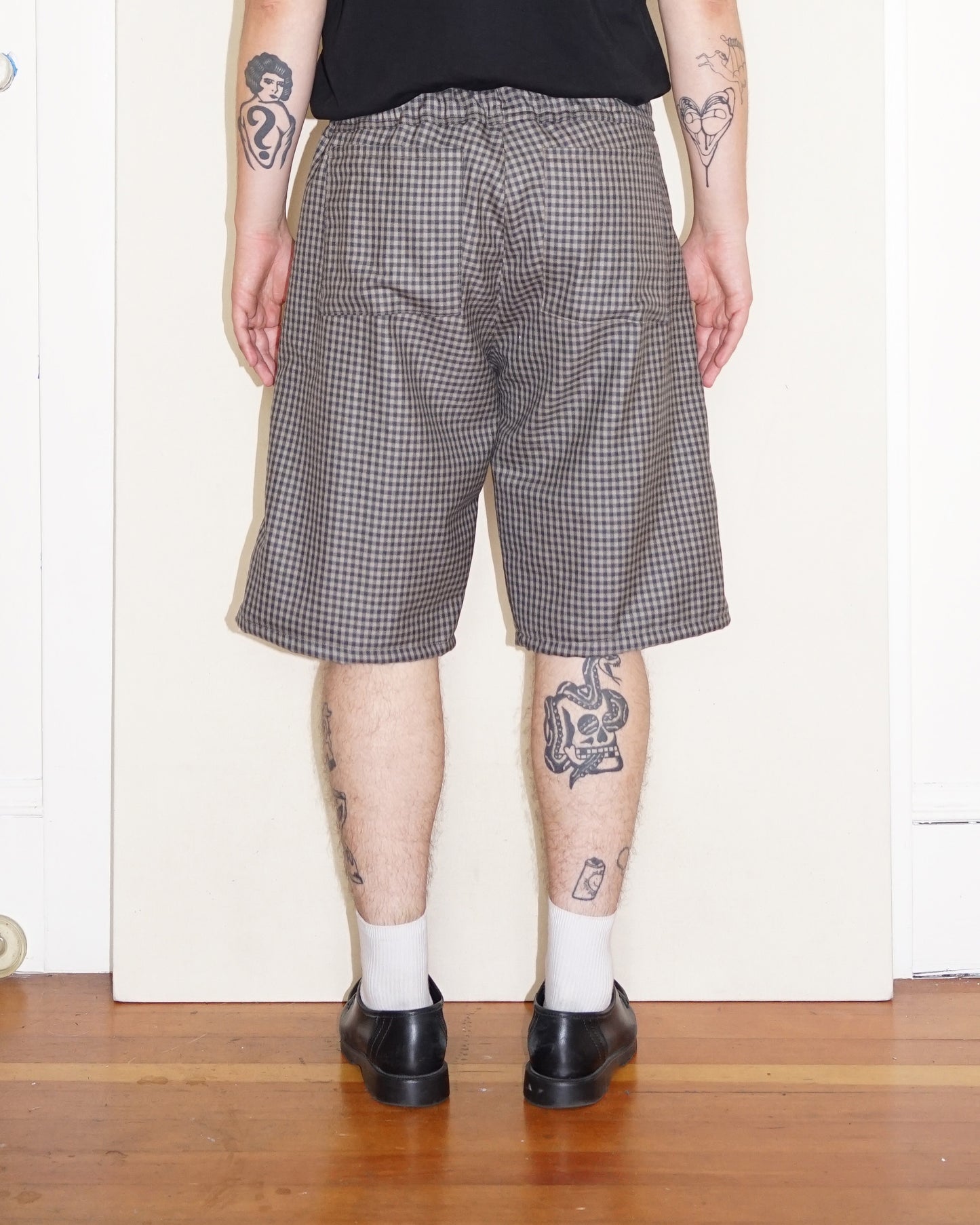 1/1 Gingham Wool Short