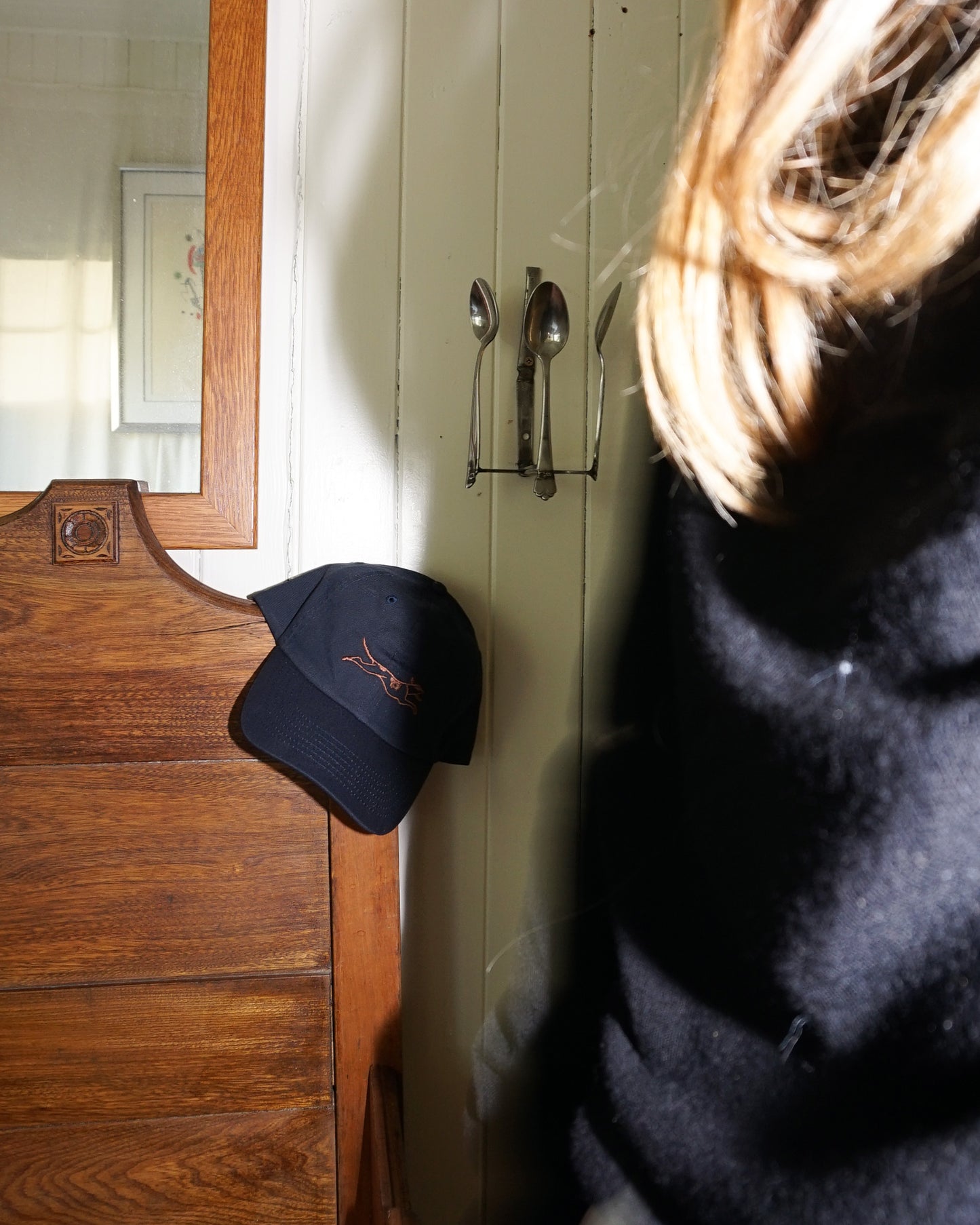 Navy & Rust Logo Hat