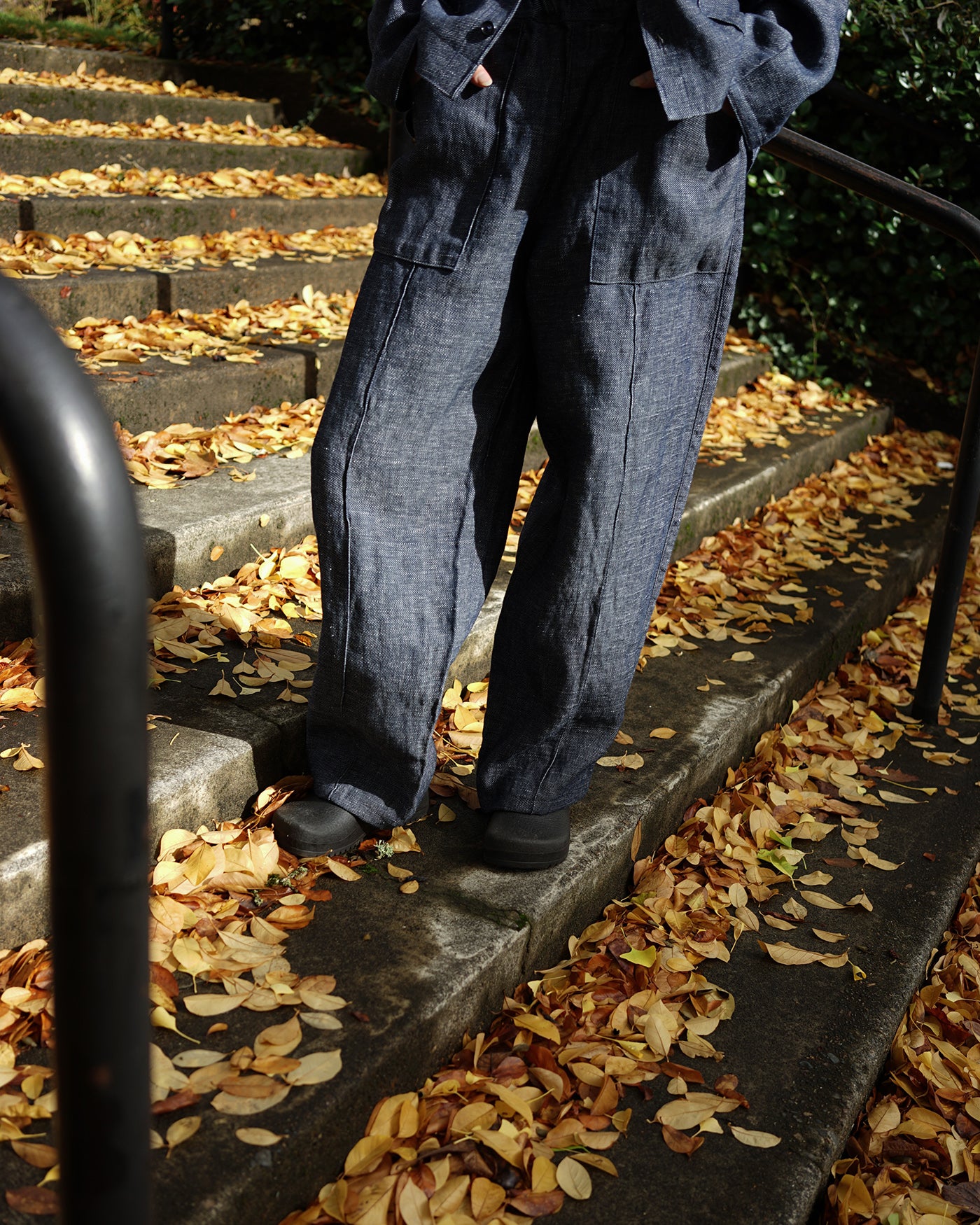 Linen-Denim Pant